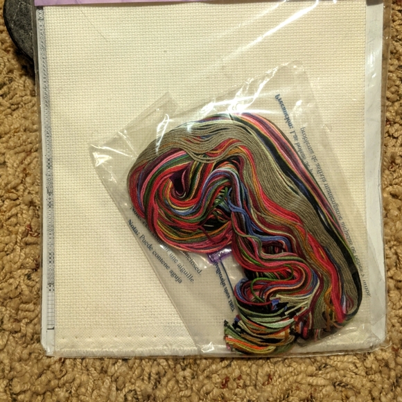 Plaid Bucilla Apple and Raspberries 42856 Cross Stitch Kit 2001  NOS 6.5"x8.5" - Picture 3 of 3